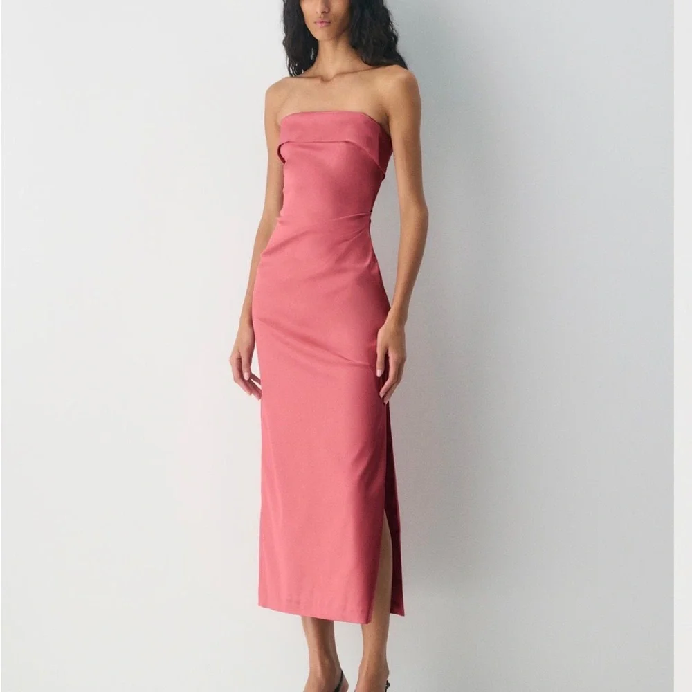Aritzia Strapless Pink Dress - Picture 1 of 5